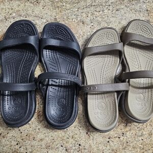 Crocs Kids Sandals - Black and Brown